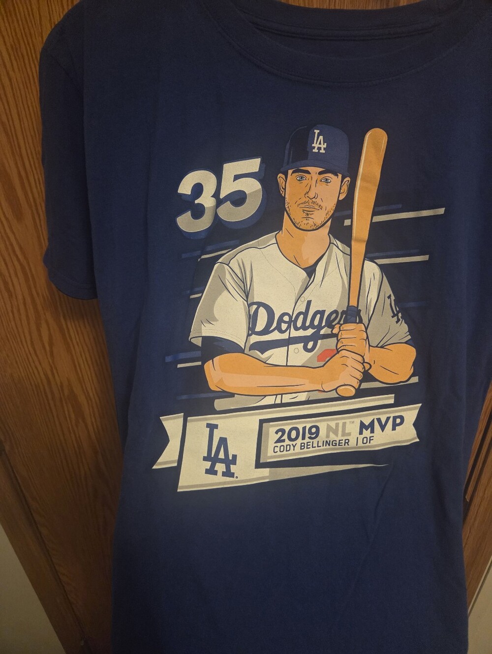 Majestic Los Angeles Dodgers Cody Bellinger Shirt Sz Large Men's MLB - Picture 2 of 4
